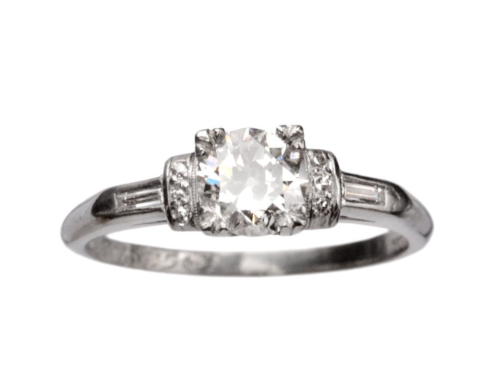 1930s 0.62ct Diamond Ring (on white background)
