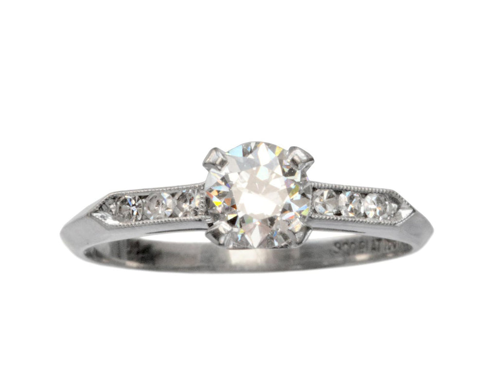 1930s Art Deco 0.62ct Ring(on white background)