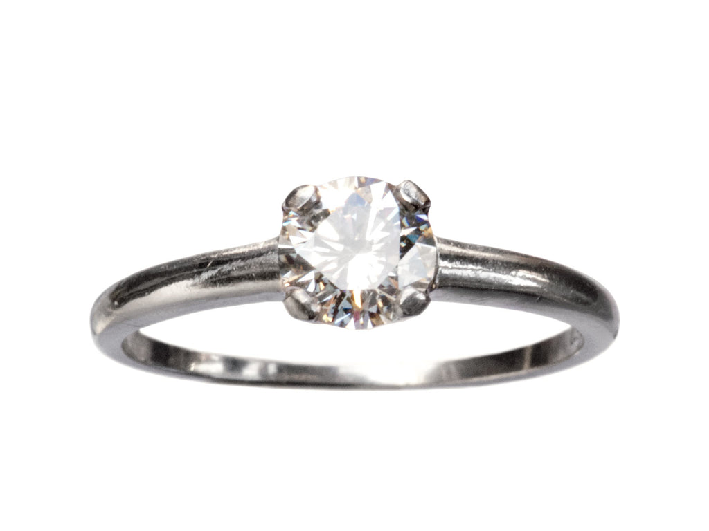 1940s 0.66ct Diamond Solitaire (on white background)