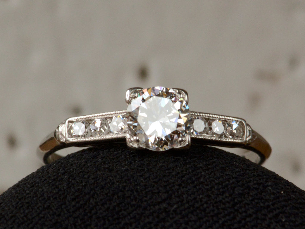 1930s 0.66ct Diamond Art Deco Engagement Ring