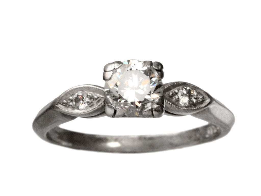 1930s 0.66ct Diamond Ring (on white background)