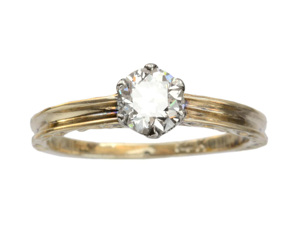 1940s 0.67ct Diamond Ring (on white background)