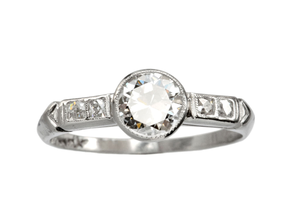 1920s Art Deco 0.69ct Ring (on white background)