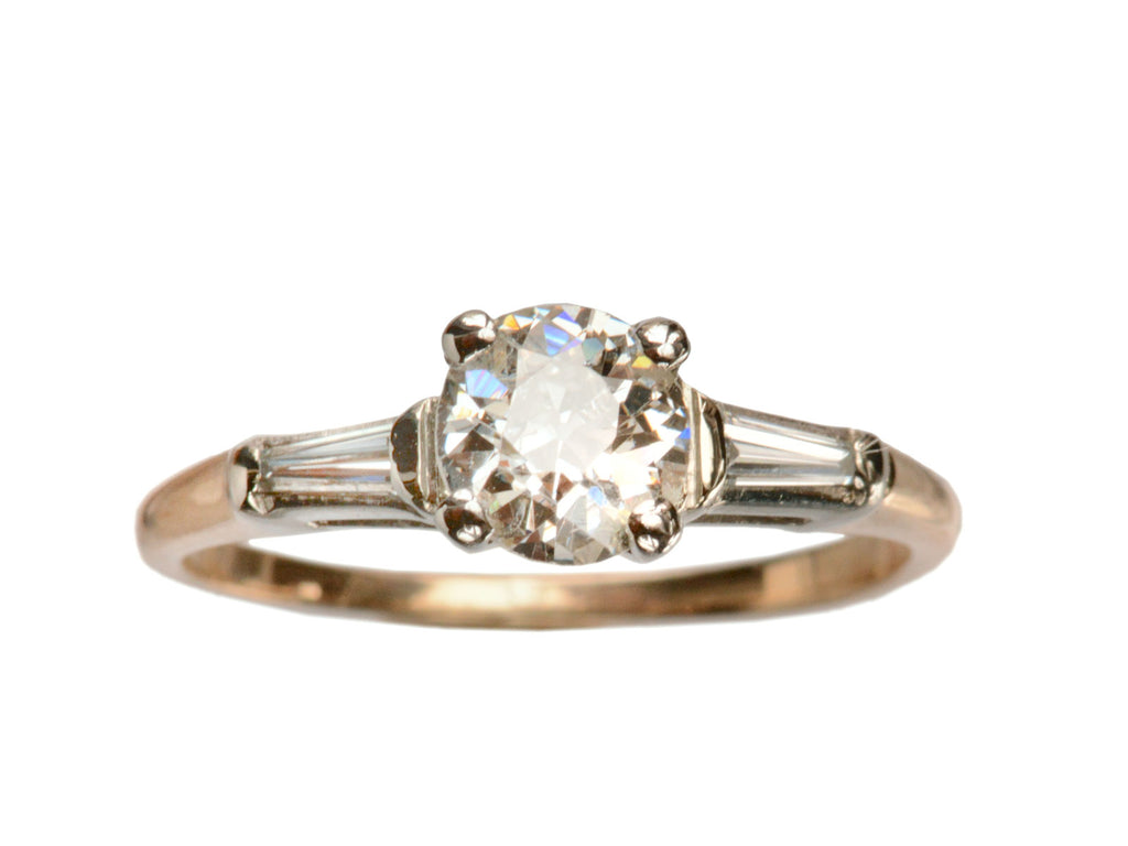 1950s 0.70ct Diamond Ring (on white background)