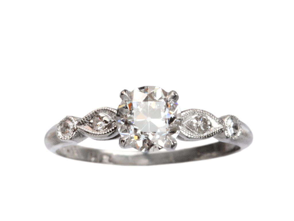 1930s 0.70ct Diamond Ring (on white background)