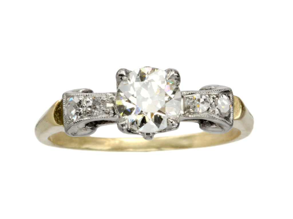 1930s Deco 0.71ct Ring (on white background)