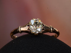 thumbnail of c1880 0.71ct Old Mine Ring (detail)