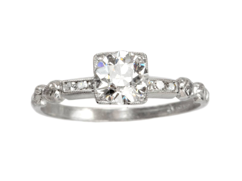 1920s Art Deco 0.71ct Ring (on white background)