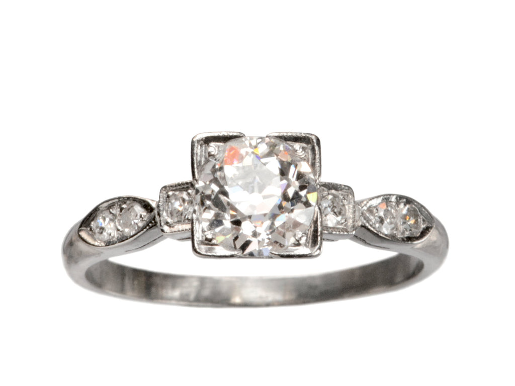 1930s Art Deco 0.71ct Ring (on white background)