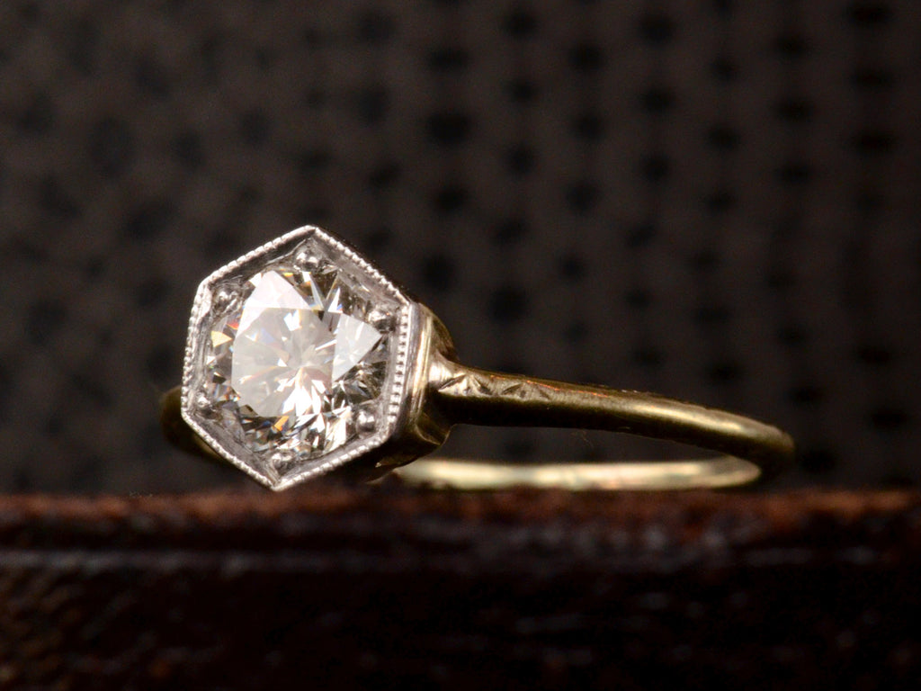 1920s 0.72ct Diamond Hexagonal Ring