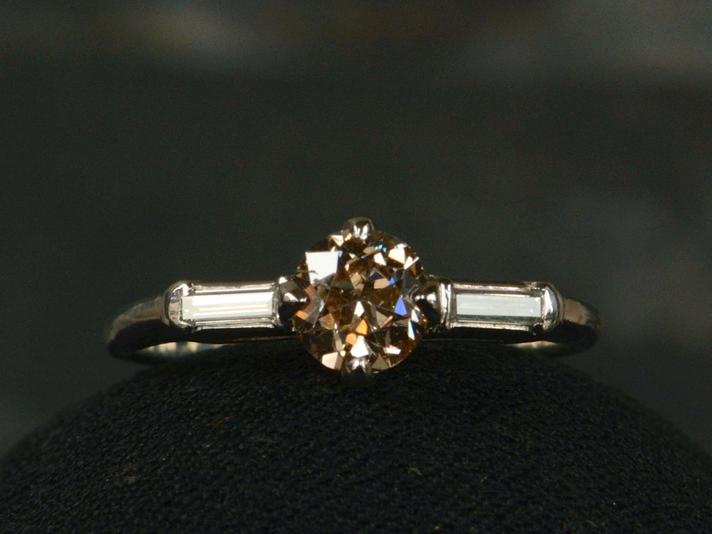 1940s 0.74ct Brown Diamond Ring
