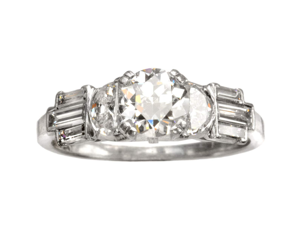 1930s Art Deco 0.75ct Ring (on white background)