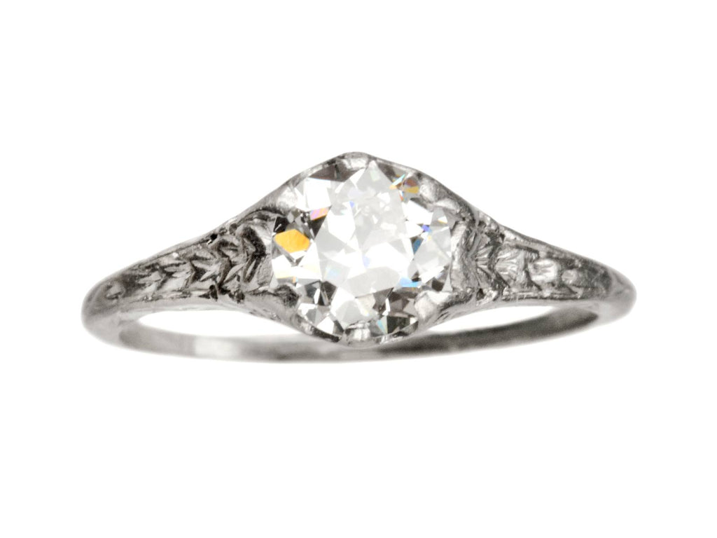 1920s Art Deco 0.77ct Ring (on white background)