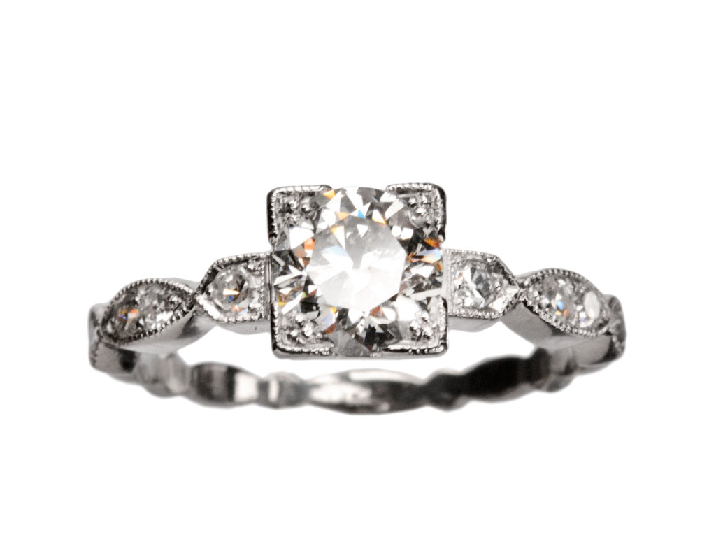 1930s Art Deco 0.80ct Ring (on white background)