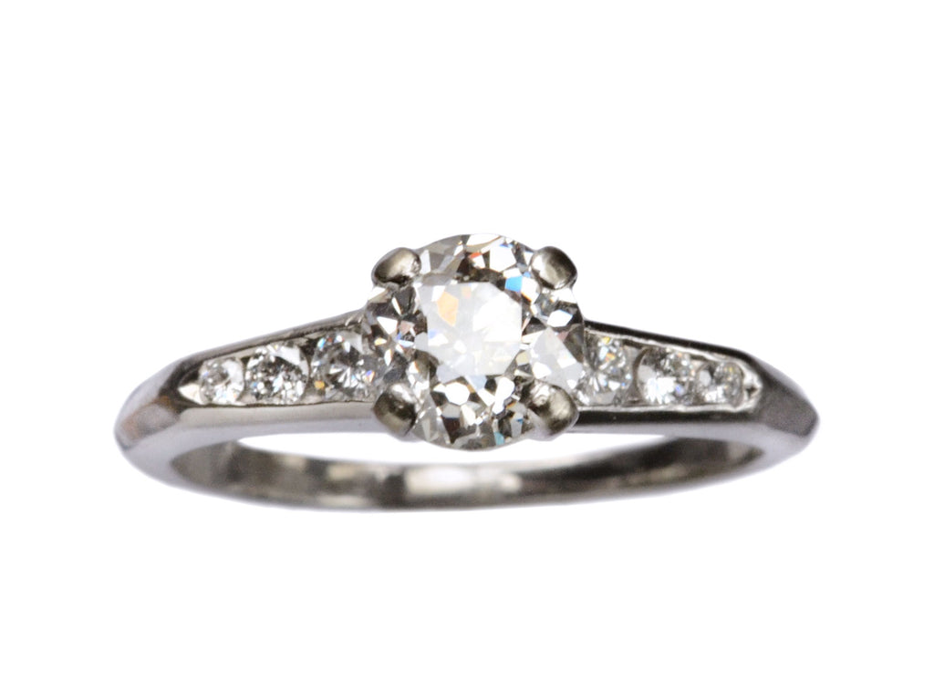 1940s 0.82ct Diamond Ring (on white background)