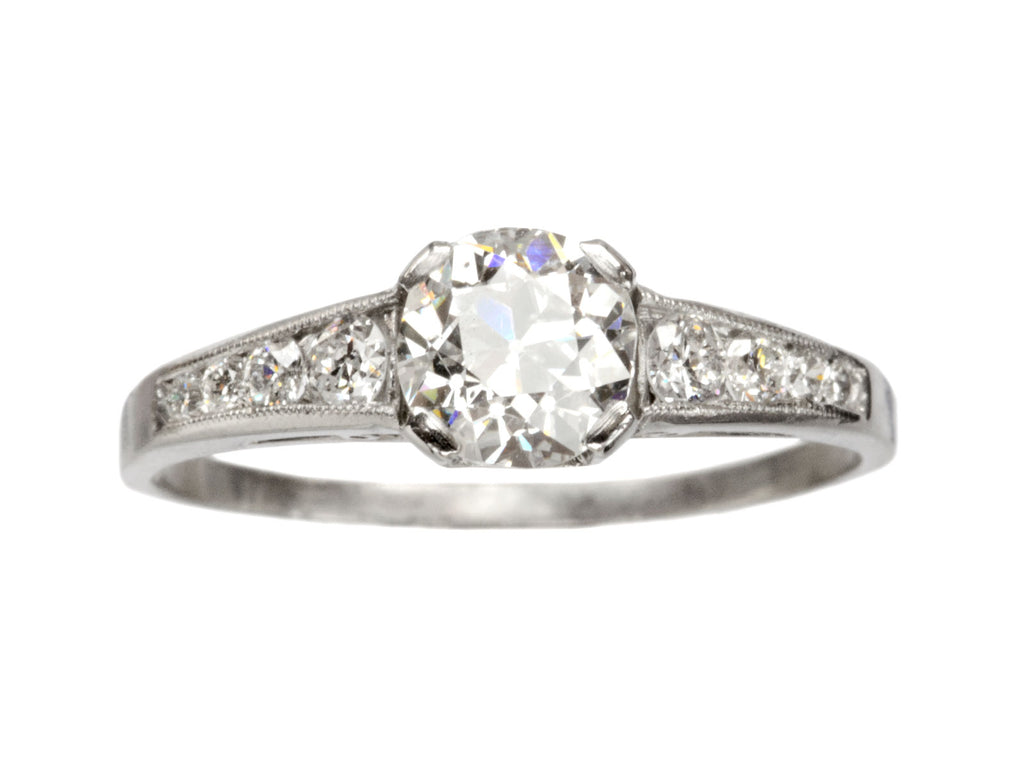 1920s Deco 0.86ct Ring (on white background)