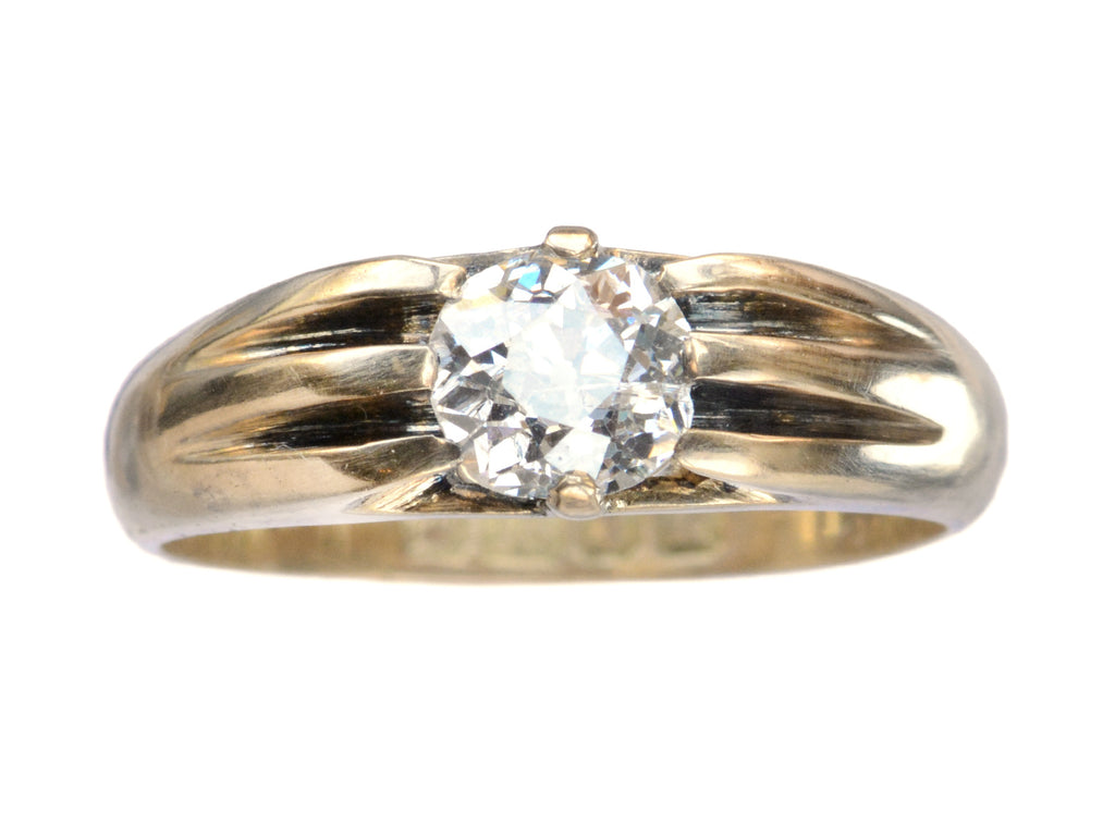 1905 0.88ct Old Mine Ring (on white background)