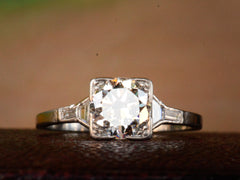 1930s Art Deco 0.90ct Diamond Engagement Ring