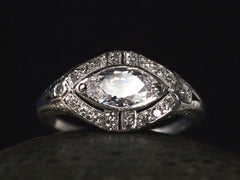 1920s 0.96ct Marquise Ring