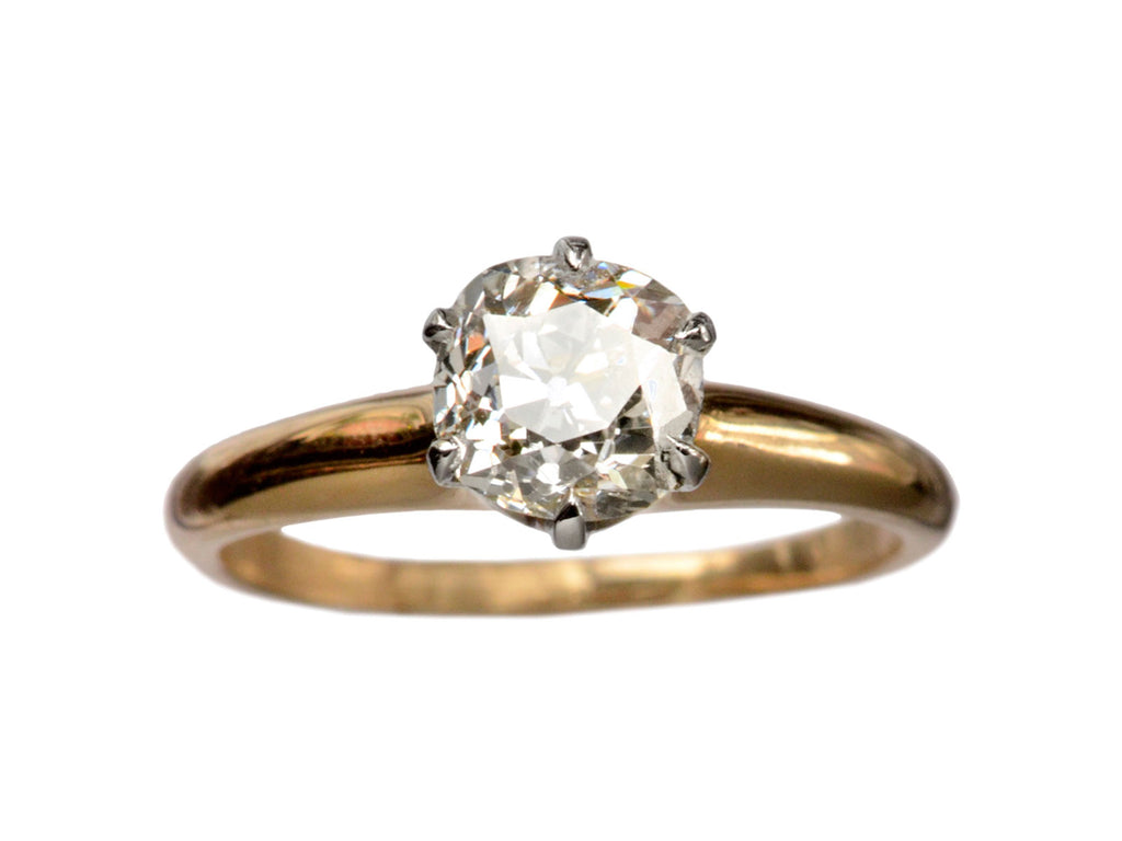 1910s 0.97ct Diamond Ring (on white background)