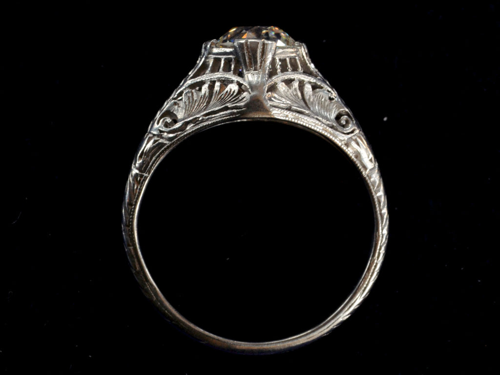 1910s 1.00ct Diamond Ring (profile view)