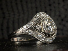 1920s Art Deco 1.00ct Filigree Ring