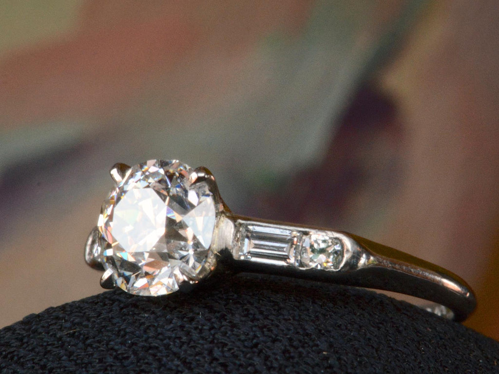 1930s Art Deco 1.01ct Engagement Ring