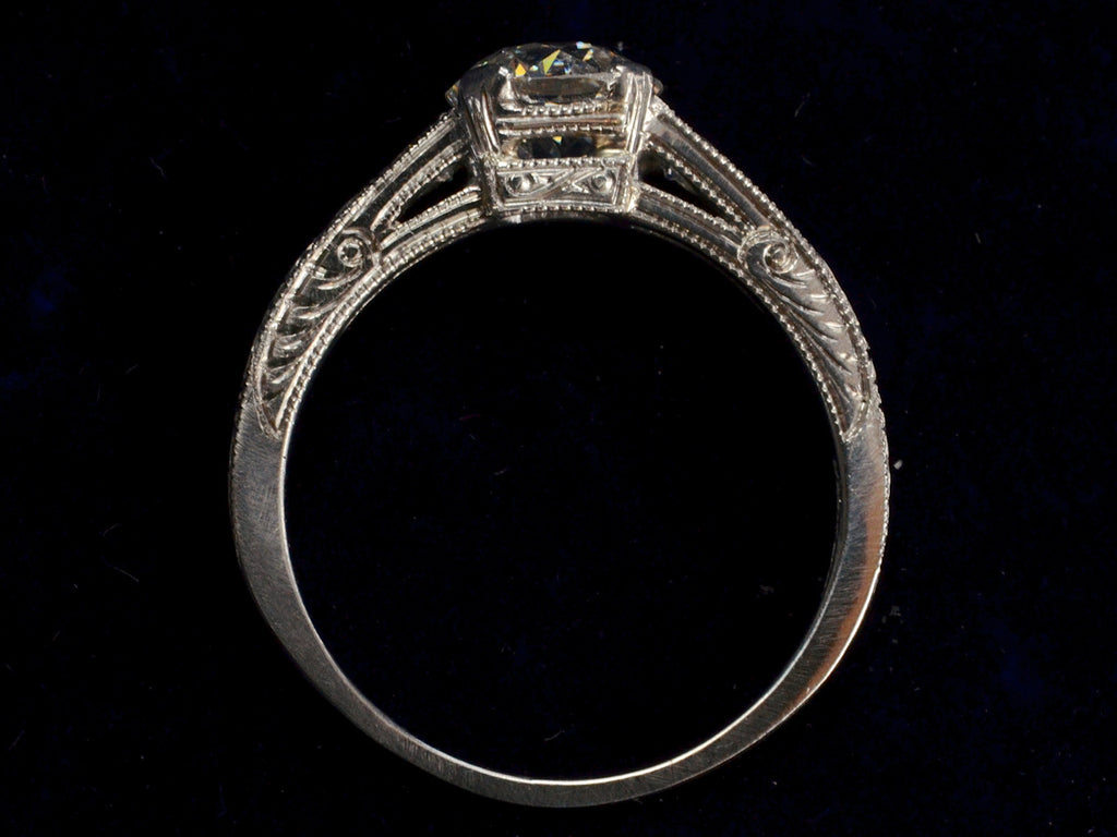 1920s 1.07ct Diamond Ring (profile view)