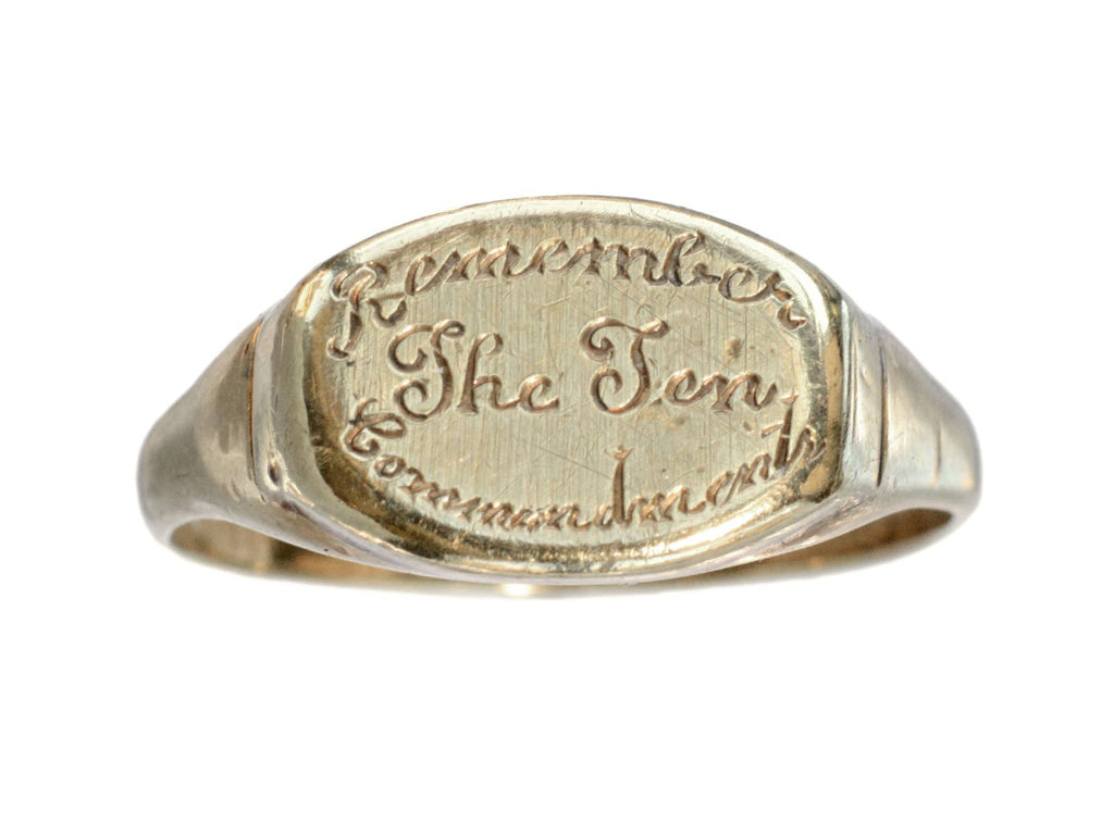 c1920 10 Commandments Signet (on white background)
