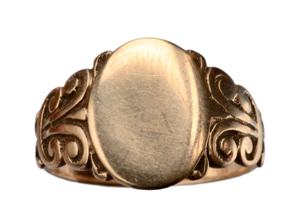 1900s Signet Ring, 10K (on white background)