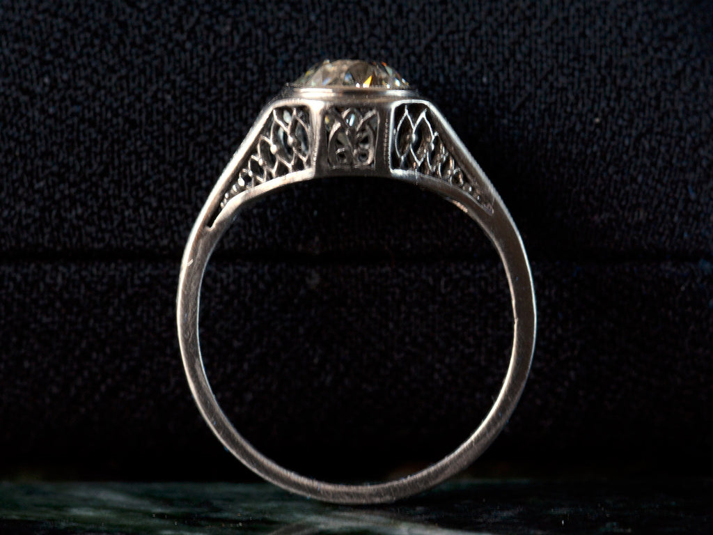1920 Art Deco 1.15ct Filigree Engagement Ring