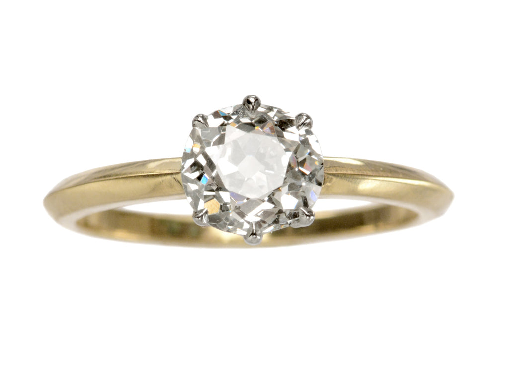 EB 1.17ct Old Mine Cut Ring (on white background)