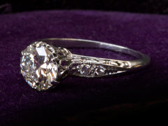 1920s Art Deco 1.24ct Diamond Engagement Ringa