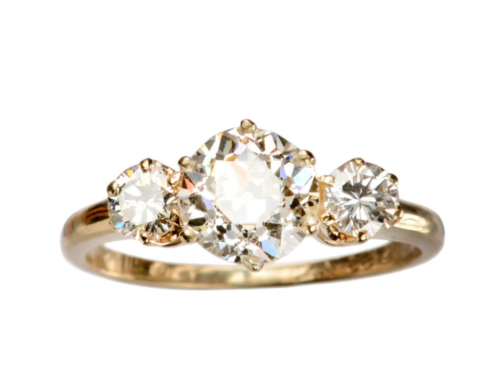 1957 Three Diamond Ring (on white background)