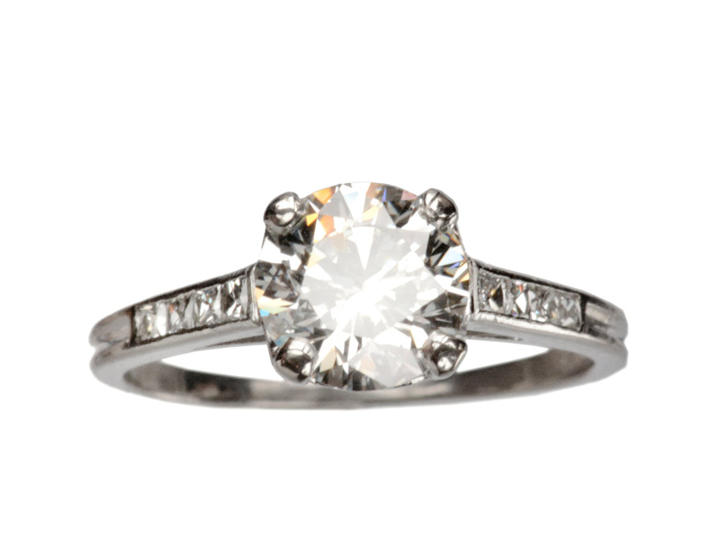 1930s Art Deco Tiffany & Co 1.31ct Diamond Engagement Ring