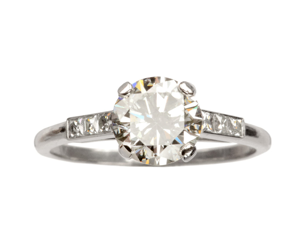 1940s 1.34ct Engagement Ring (on white background)