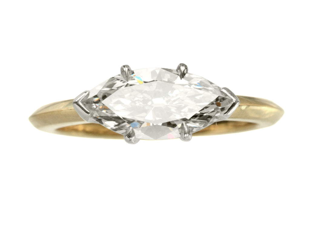 EB Modern 1.38ct Marquise Ring (on white background)