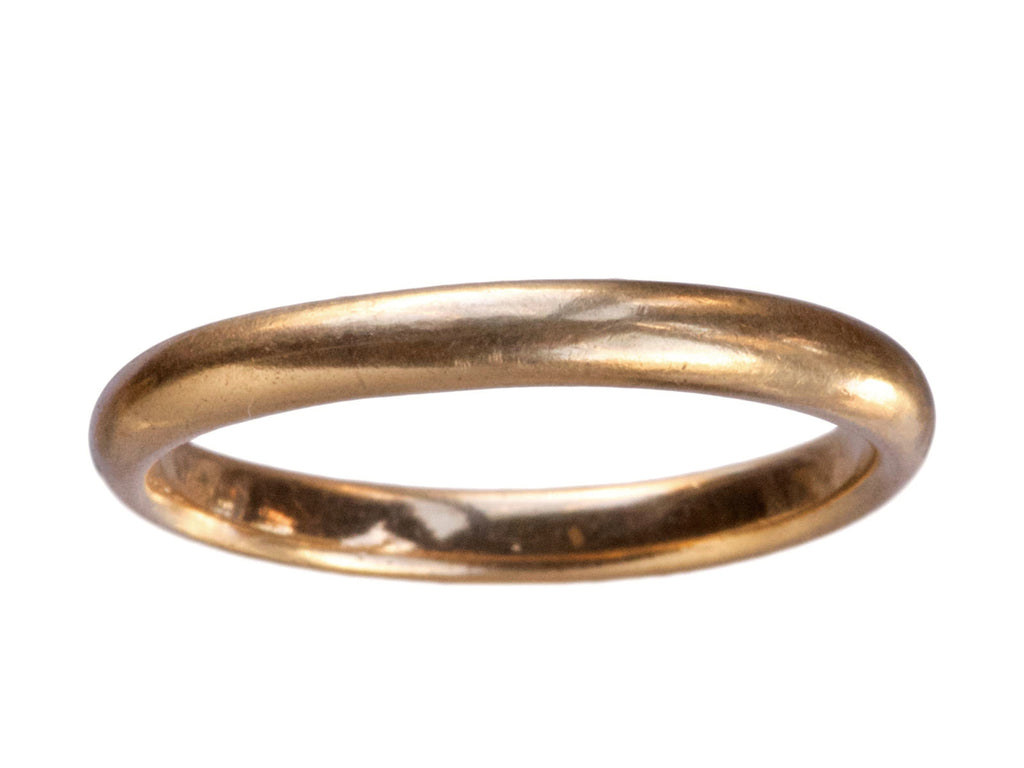 Early 1900s 14K Wedding Band (on white background)
