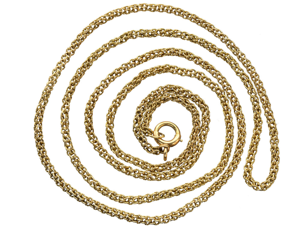 Antique 14K Gold Chain (on white background)