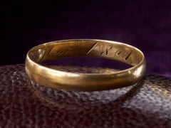 1861 18K Gold Wedding Band