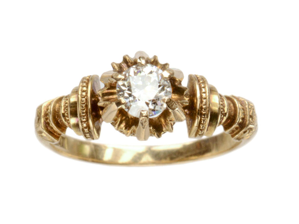 1871 Victorian 0.42ct Ring (on white backgroud)