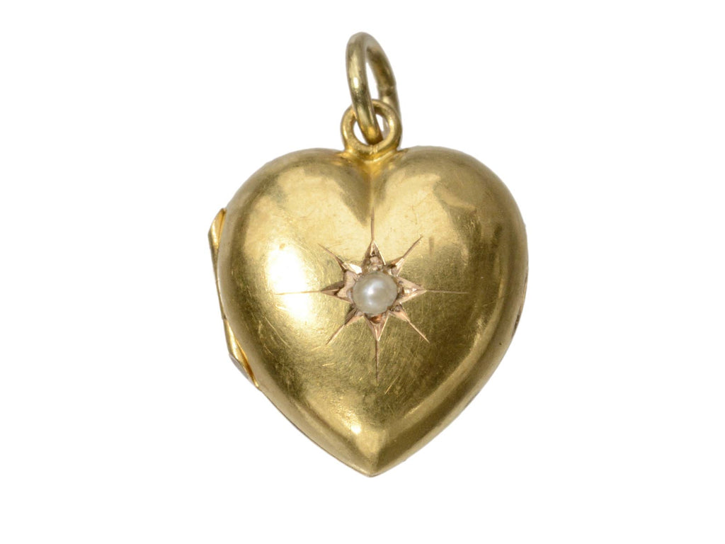 1886 Victorian Heart Locket (on white background)