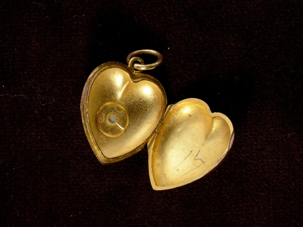 1886 Victorian Heart Locket (inside)