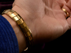 thumbnail of c1970 Italian 18K Bracelet (on hand for scale)