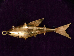 Vintage Chinese Articulated 18K Fish