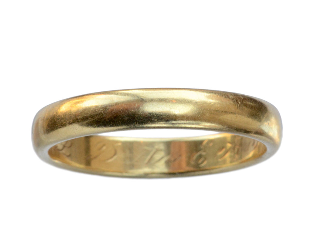 1915 3.7mm 18K Band (on white background)