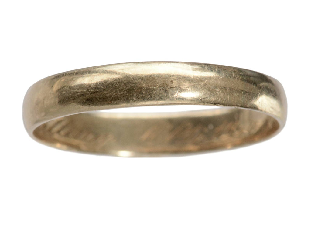 1910 3.8mm Wedding Band (on white background)