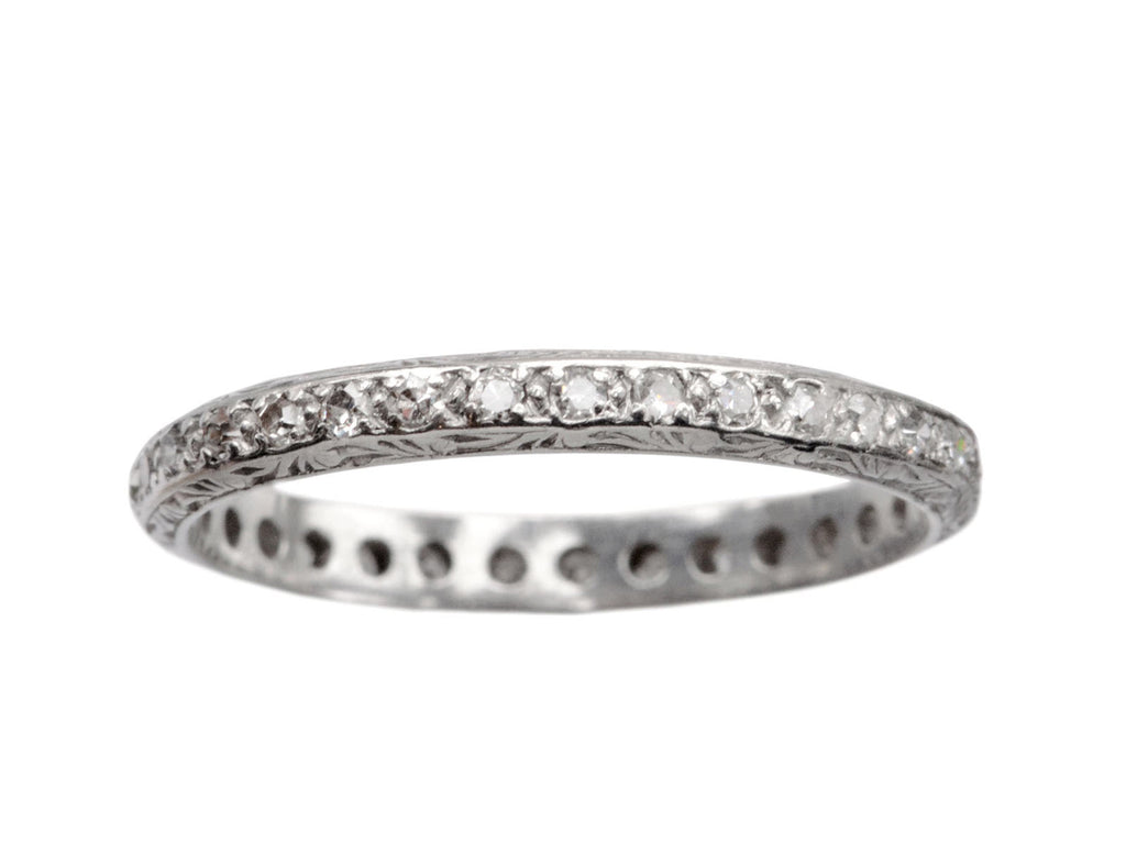 1920s Diamond Eternity Band (on white background)