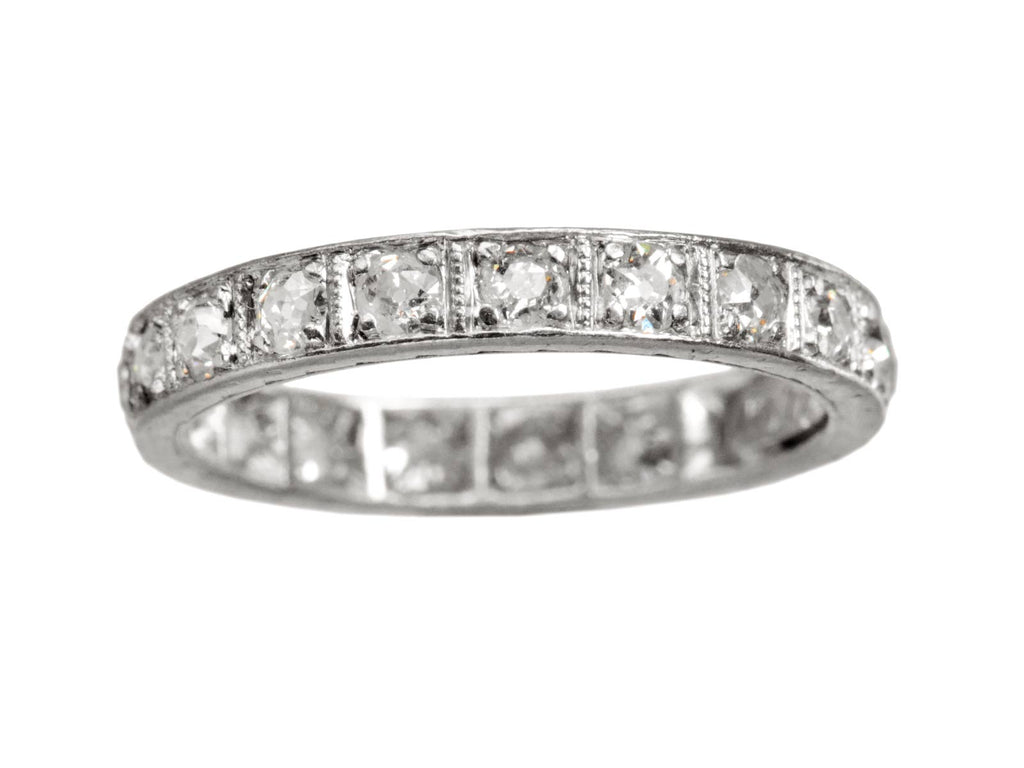 1923 Art Deco Eternity Band (on white background)