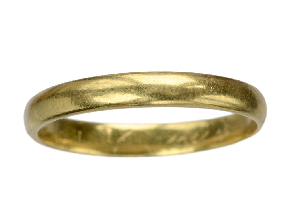 1930 3.2mm 18K Gold Band (on white background)